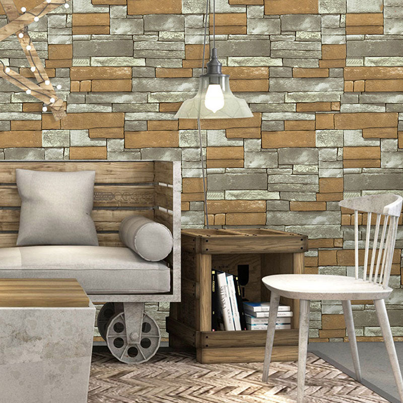 Brick Design Self-Adhesive Wallpaper, 17.5" x 19.5', Pastel Color