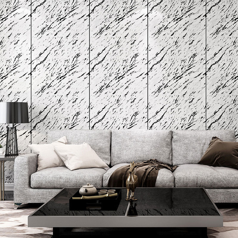 Modern Minimalist Marble Wallpaper Glazed Tile Stain-Resistant Non-Pasted Wall Decor 20.5"W x 31'L