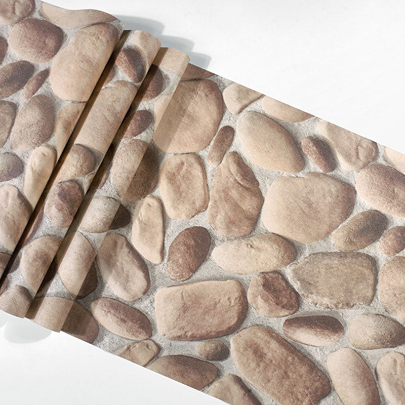 Cobblestone Non-Pasted Wallpaper, 33' x 20.5", Pastel Color