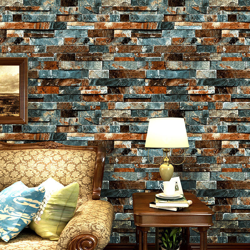 Retro Unique Brick Wallpaper PVC 20.5"W x 31'L Non-Pasted Wall Decor