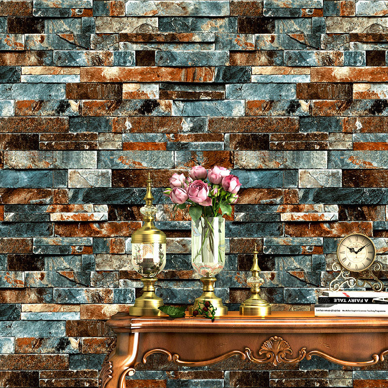 Retro Unique Brick Wallpaper PVC 20.5"W x 31'L Non-Pasted Wall Decor