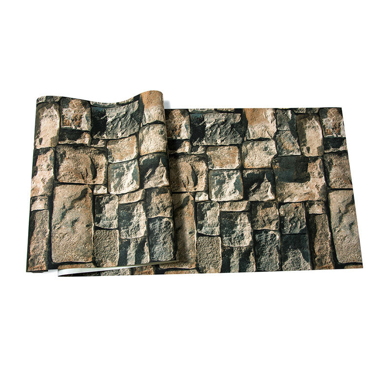 3D Stone Irregular Design Wallpaper for Hotel and Restaurant Non-Pasted 20.5"W x 33'L Wall Decor