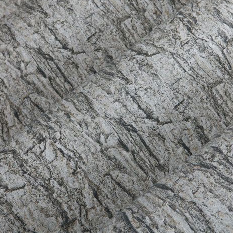 Dark Color Bark Wallpaper 33'L x 20.5"W Vinyl Stain-Resistant Stem Wall Decor