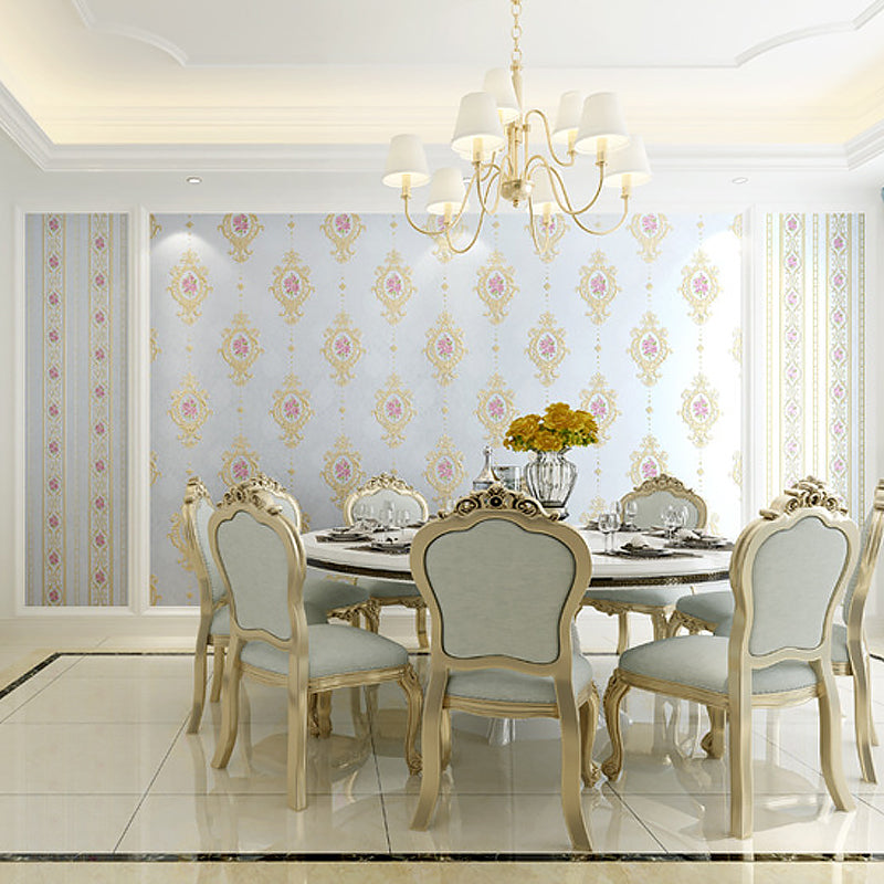 Girly Elegant Damasque Wallpaper Decorative Non-Pasted Wall Covering, 20.5"W x 31'L