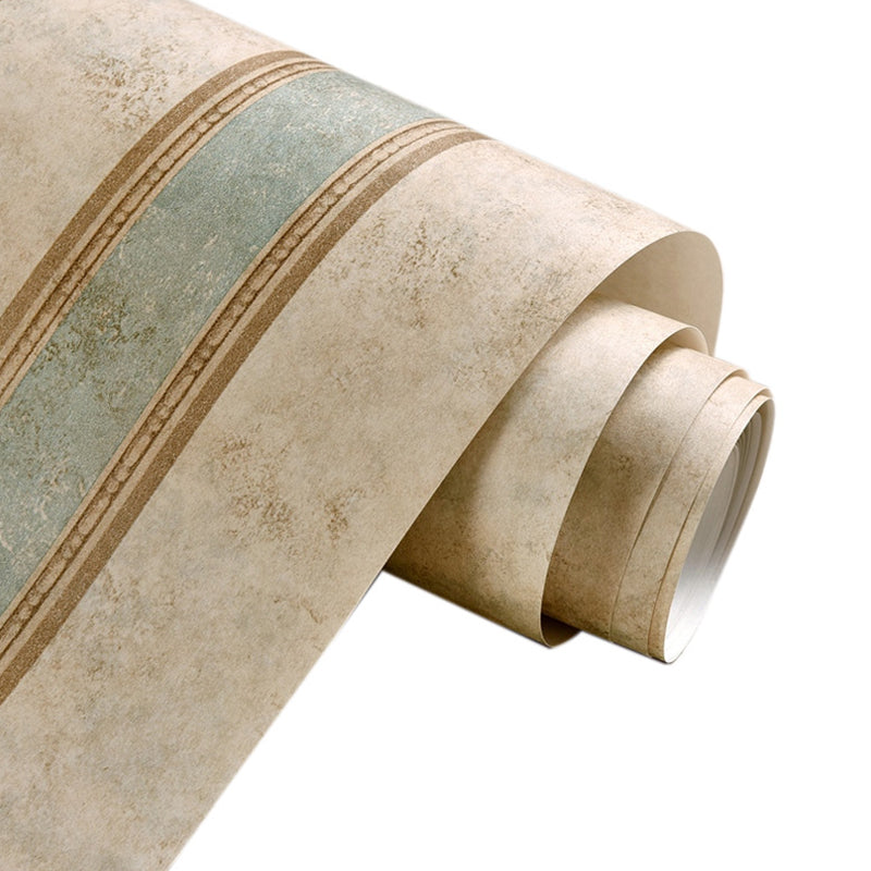 Distressed Wood Wallpaper European Classic Vertical Stripe Wall Decor for Dining Room, 33'L x 20.5"W