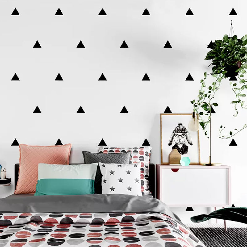 Scandinavian Black and White Wallpaper Modern Simple 33-foot x 20.5-inch Decorative Wall Covering