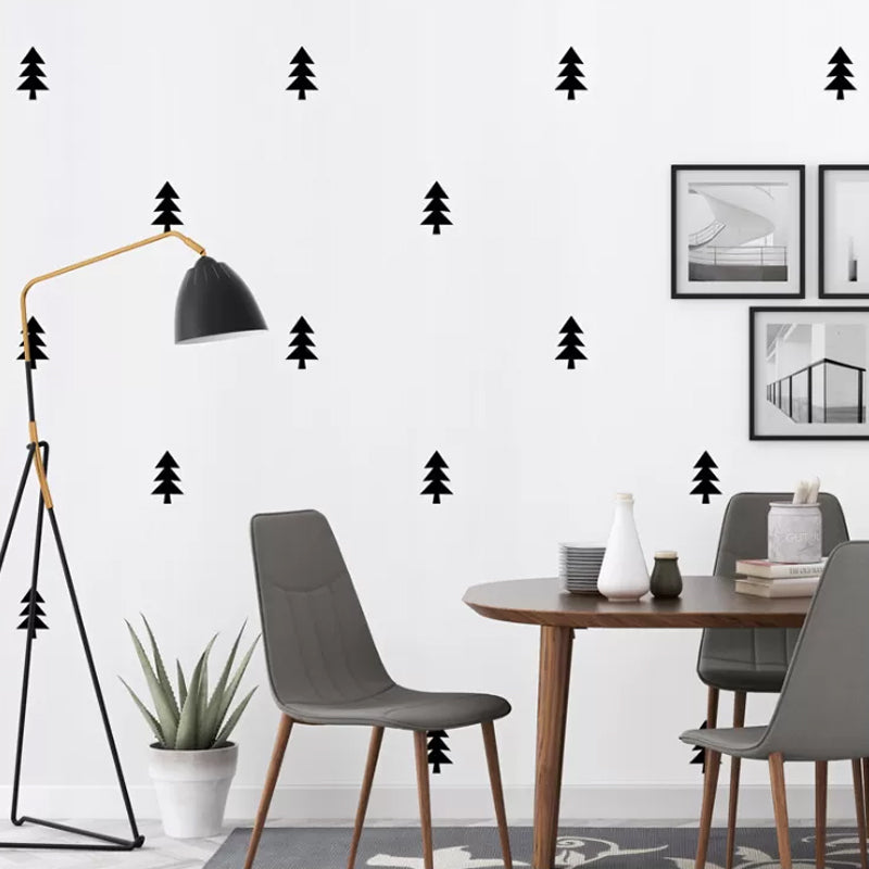 Scandinavian Black and White Wallpaper Modern Simple 33-foot x 20.5-inch Decorative Wall Covering