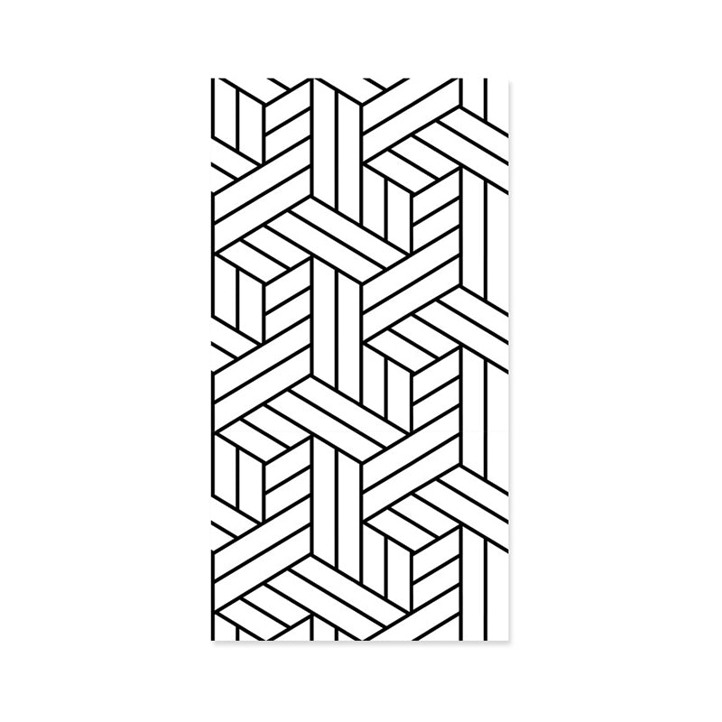 Modern and Nordic Wall Decor Woven Parallelogram Non-Pasted Wallpaper, 33-foot x 20.5-inch