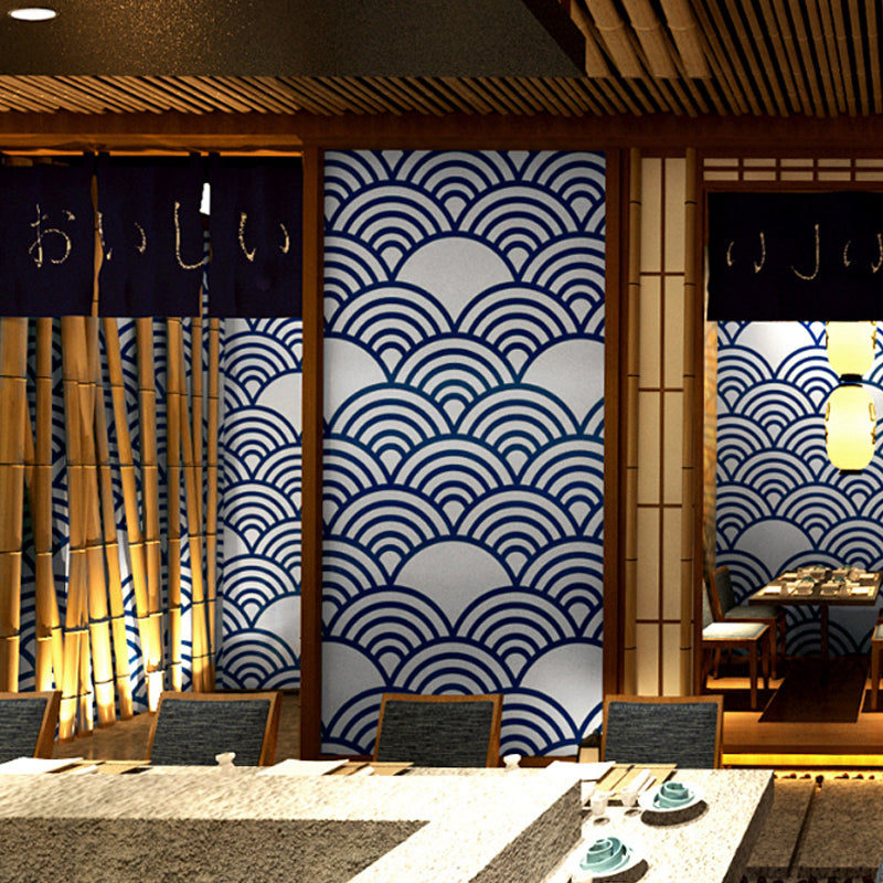 Japanese Restaurant Wallpaper Ukiyoe Painting Wave, 31-foot x 20.5-inch, Non-Pasted