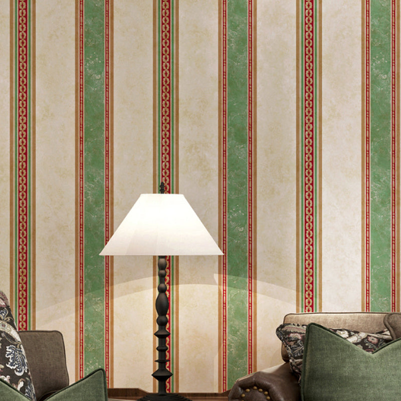 European Vertical Stripes Wallpaper Decorative Non-Pasted Wall Decor, 33'L x 20.5"W