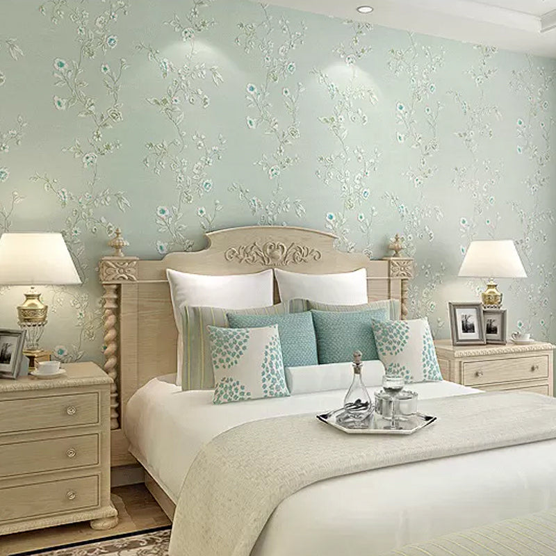 Multi-Colored Garden Vine Wallpaper Floral Design 57.1 sq ft. Non-Pasted Decorative Wall Covering