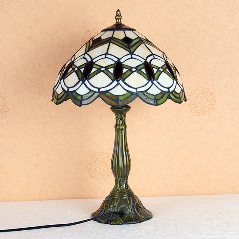 Éclairage de table en bronze à 1 lumière