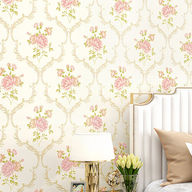 Vintage 3D Embossed Flora Wallpaper Non-Pasted 31'L x 20.5"W