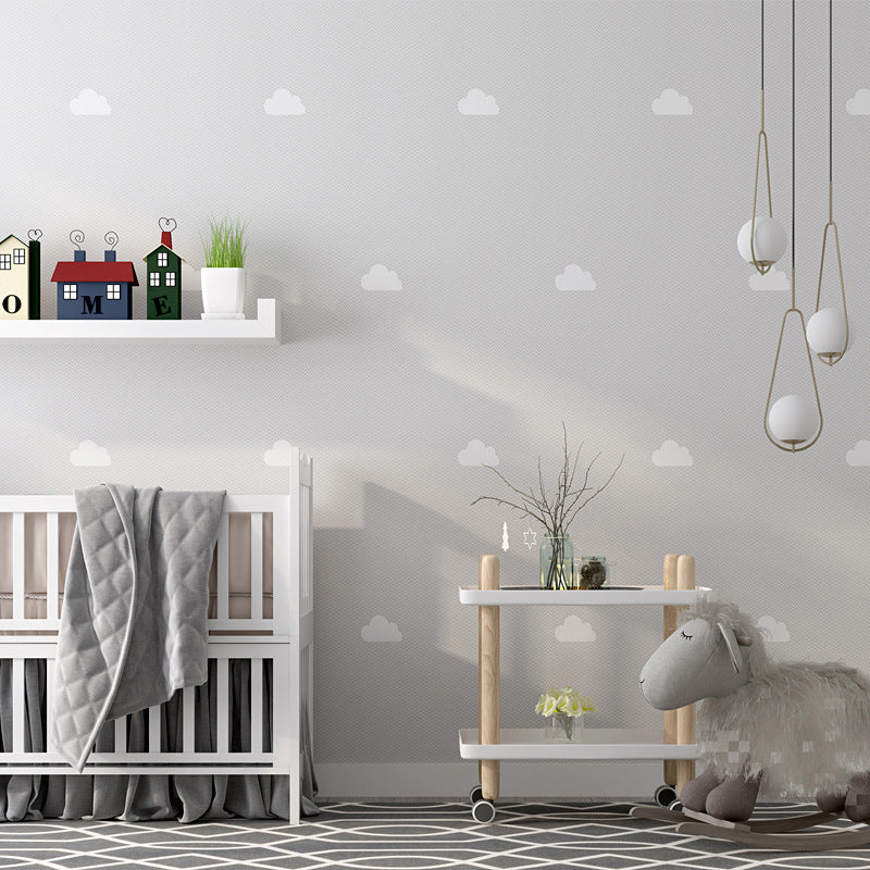 Sky and Cloud Wallpaper for Children's Bedroom 33-foot x 20.5-inch, Non-Pasted