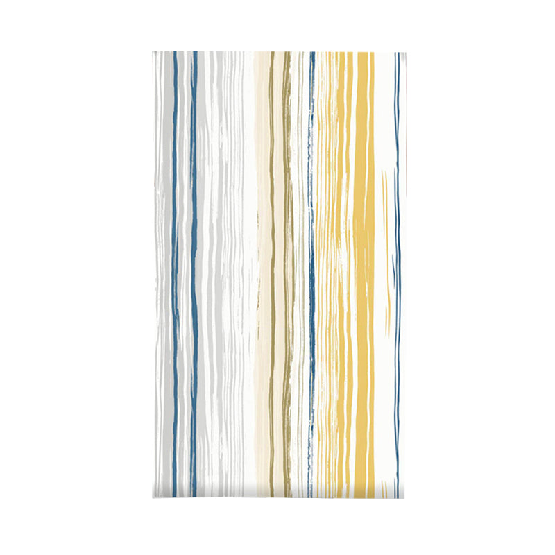 Plaster Wallpaper with Irregular Stripes, Multi-Colored, 20.5"W x 31'L