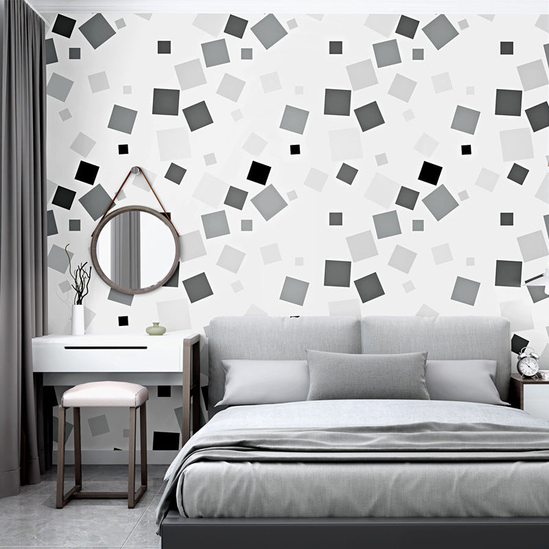 Minimalist Unique Geometries  Wallpaper PVC 20.5" x 31' Non-Pasted
