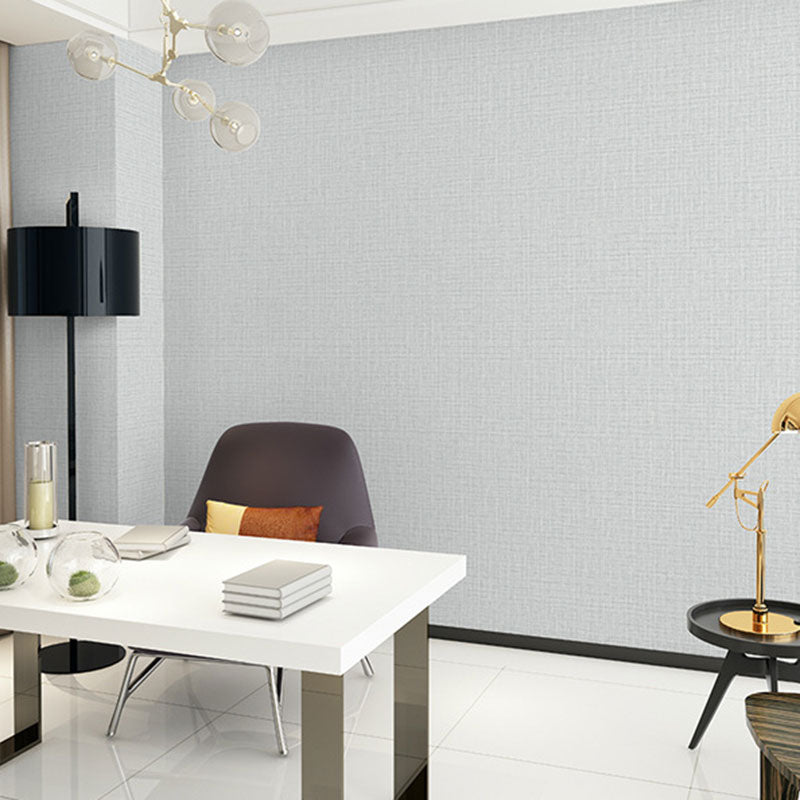 Modern and Simple Wall Decor Linen and Embossed Granule Non-Pasted Wallpaper, 31'L x 20.5"W