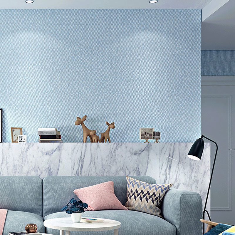 Non-Pasted Wallpaper with Purely Light Color Linen and Embossed Granule, 31'L x 20.5"W