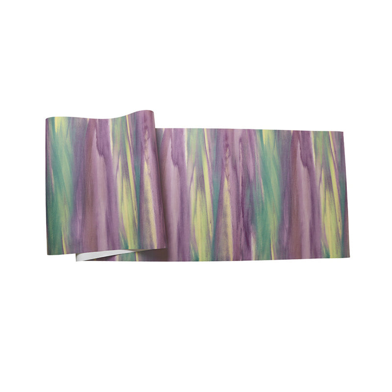 Abstract Watercolor Wallpaper Water-Resistant Non-Pasted Wash Painting PVC Wall Covering, 20.5"W x 33'L