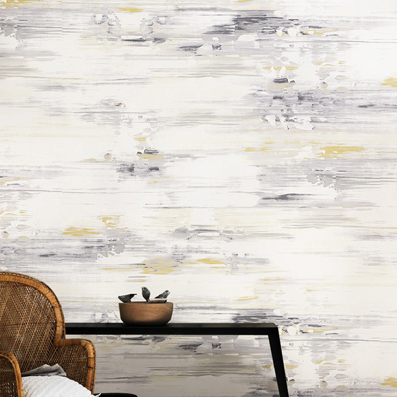 Pastel Color Watercolor Non-Pasted Wallpaper for Dining Room, 33'L x 20.5"W