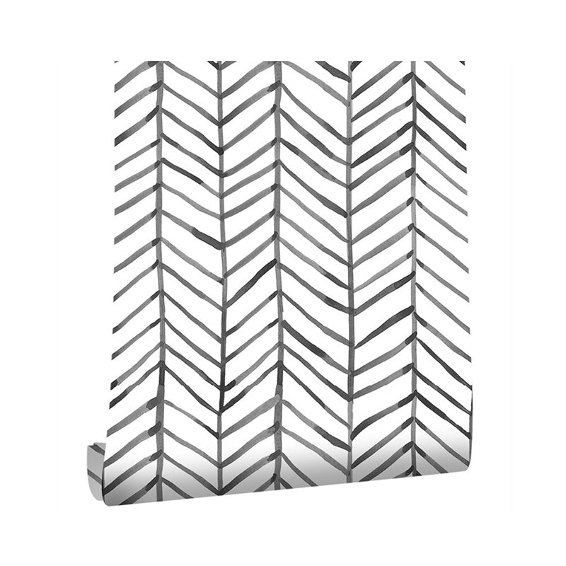 Abstract  Chevron Wallpaper Aesthetic Decorative Self-Adhesive Wall Covering 17.5-inch x 19.5-foot