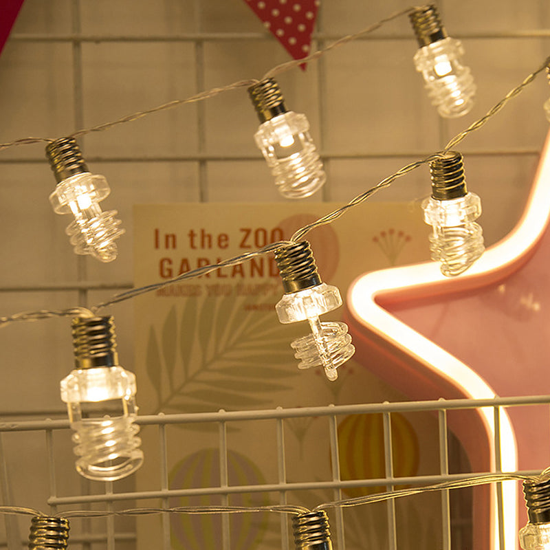 Modern Bulb Lamp String Clear Plastic 6m 40 Heads Bedroom Battery/USB Operated LED Fairy Light