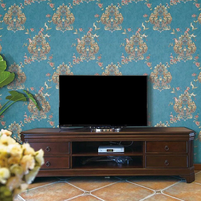 31'L x 20.5"W Moisture-Resistant Wallpaper Living Room 3D Visual Blossom Wall Covering