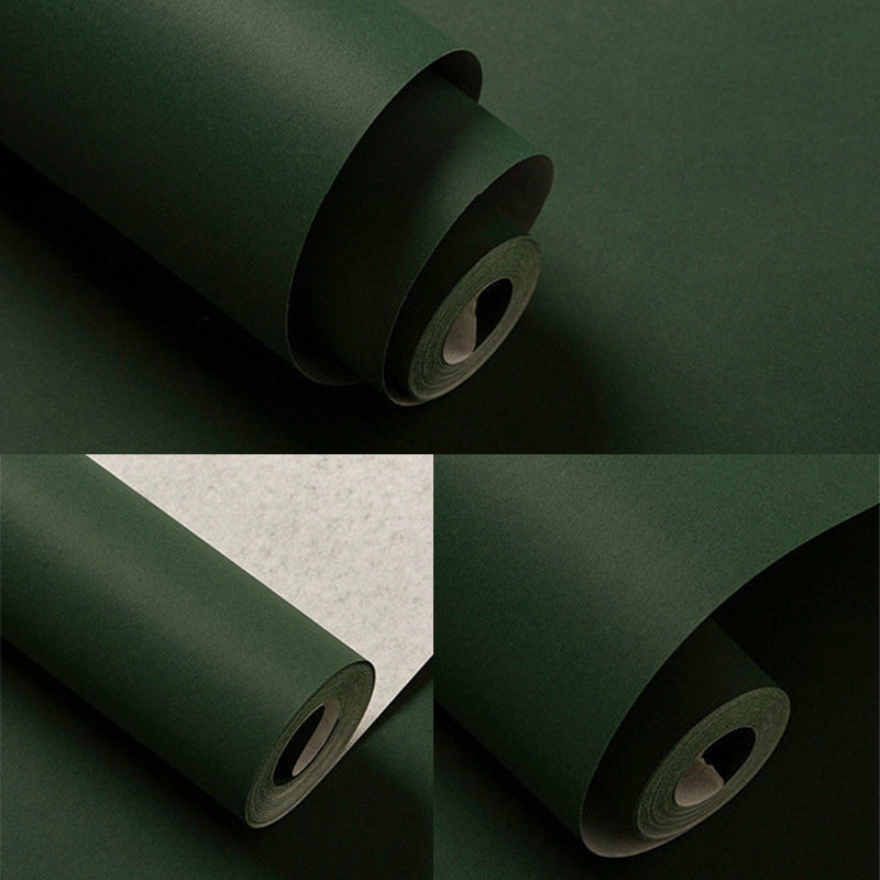 Non-Woven Wall Covering 31'L x 20.5"W Modern Non-Pasted Plain Color Wallpaper Roll