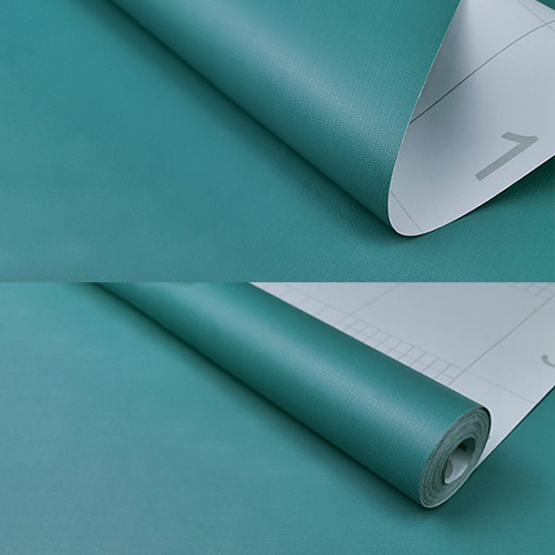 Leeskamer PVC wanddecoratie eigentijds pastelkleurig effen designbehang, gemakkelijk te verwijderen