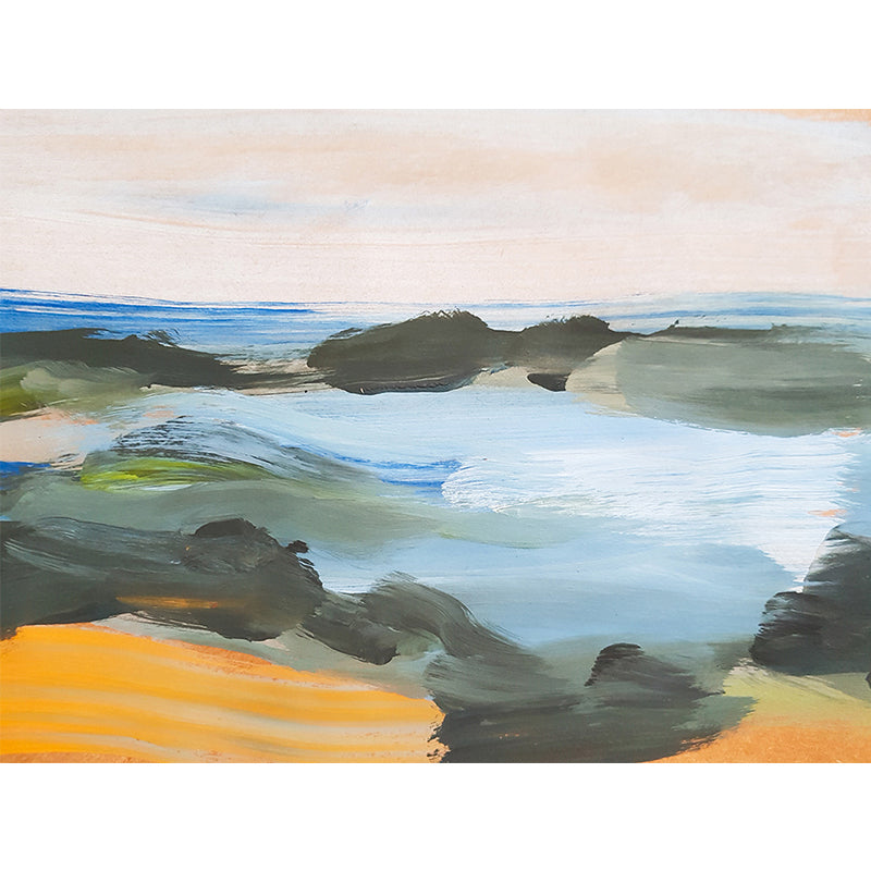 Waterproof Non-Woven Mural Wallpaper Mountain and Cloud Wall Art for Decoration