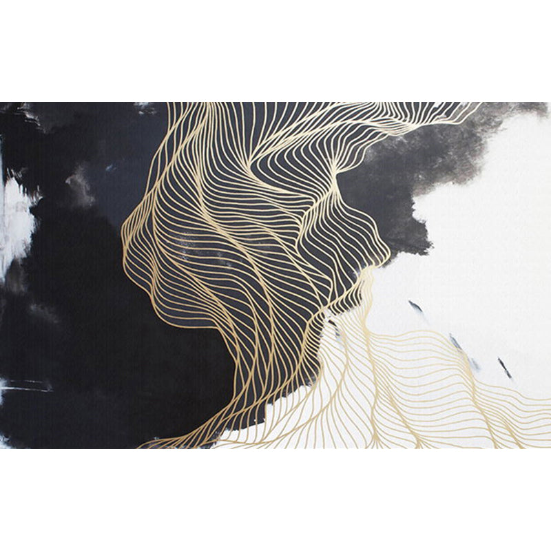 Large Unique Murals for Accent Wall Classic Chinese Sun and Mountain and Trellis, Customized Size Available