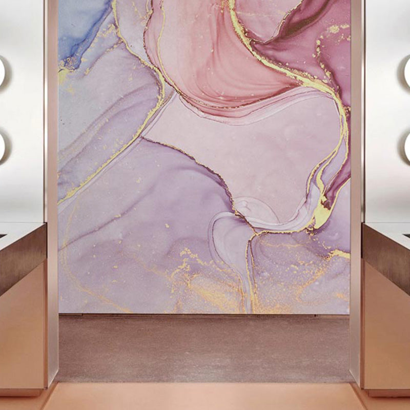 Creative Wall Mural for Theme Restaurant, Multi-Colored Marble Design, Made to Measure