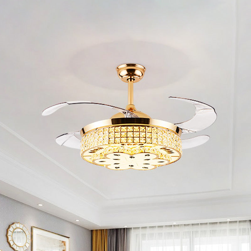 Grid Crystal Plafond Plafond Lampe à la lampe moderne Hôtel moderne 42 "LED LED MONT LED FUSHERS EN GOL