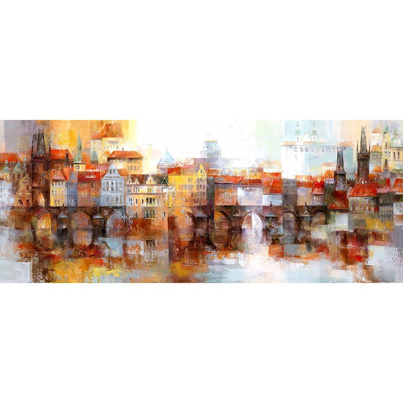 Giant Wall Mural Illustration Style Venice City Wall Art for Living Room, Made to Measure