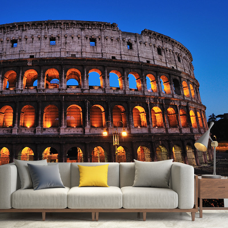 Stain-Resistant Murals European Famous Building Personalized Contemporary Wall Decor for Office and Bar