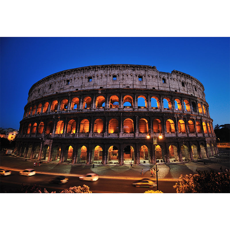 Stain-Resistant Murals European Famous Building Personalized Contemporary Wall Decor for Office and Bar