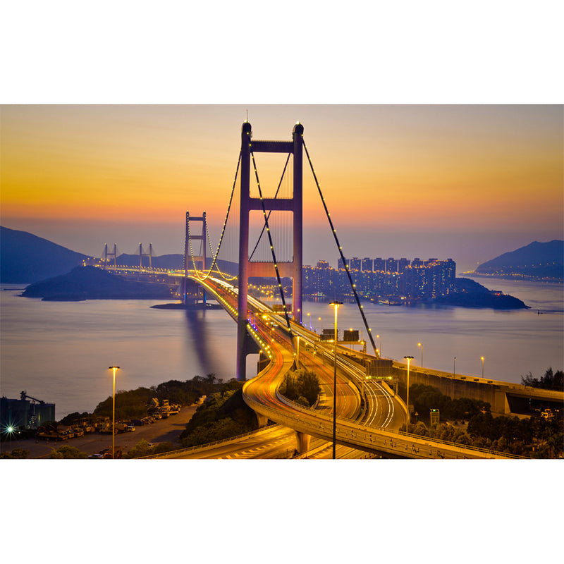 Grandiose Murals Bridge and River Wall Covering for Meeting Room, Non-Woven Material