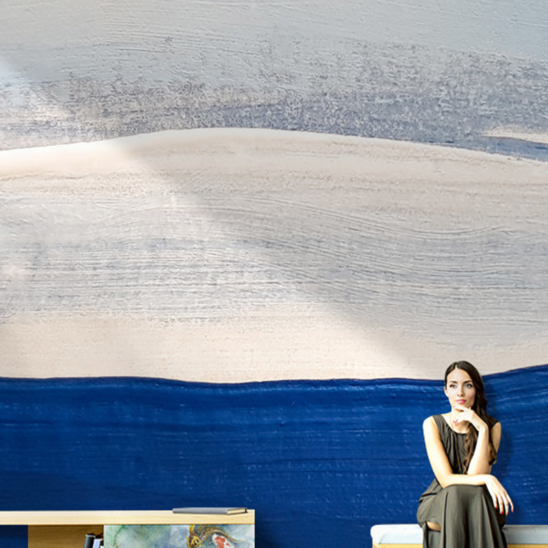 Extra Large Wall Covering Simplicity Elegant Watercolors Mural in Light Color