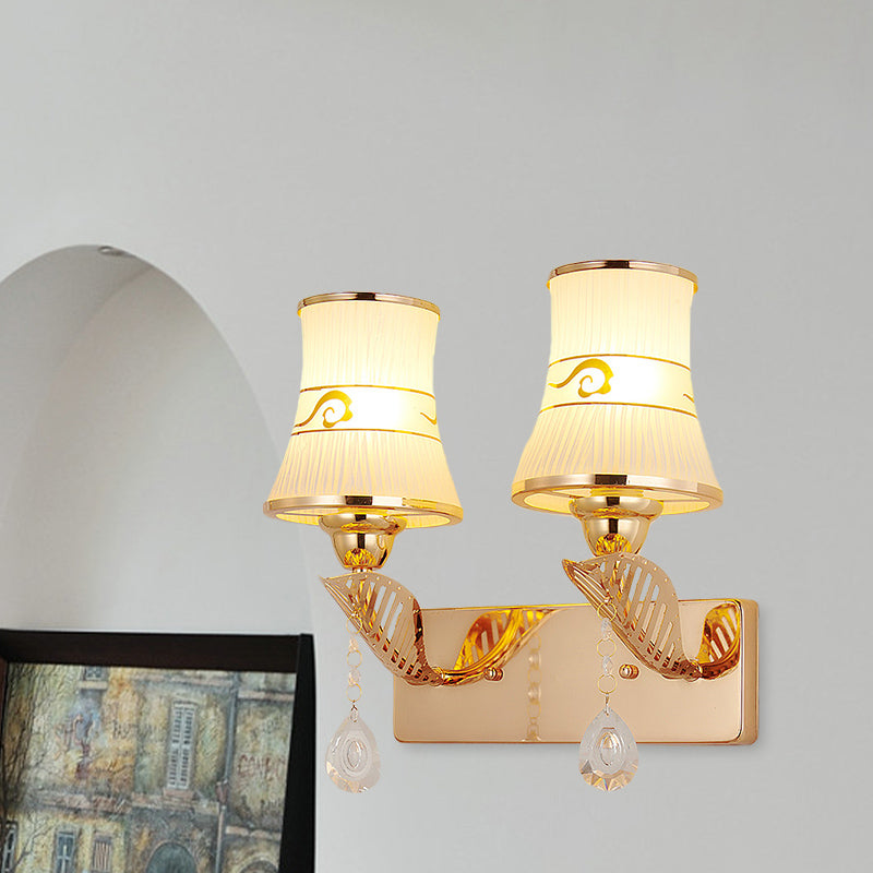 Applexion murale en verre à côte éclaboussée Lumière