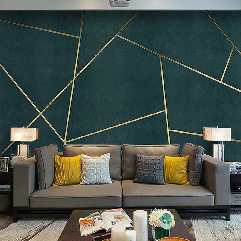 Contemporary Wall Murals for Fireplace, Geometries and Lines, Made to Measure