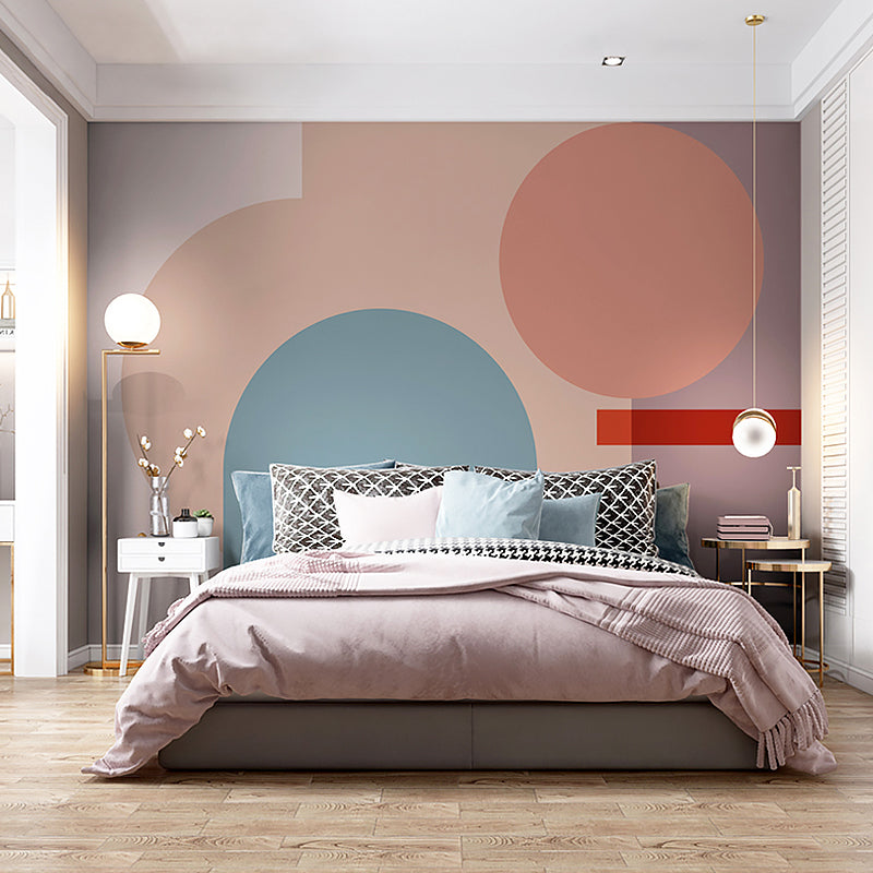 Full Size Wall Covering Unique Novelty Irregular Geometries Wall Mural in Multi-color