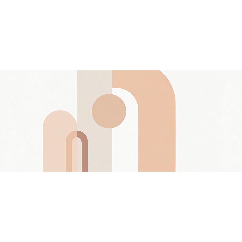 Scandinavian Simple Murals for Bedrooms, Geometries in Multi-Color, Personalized Size Available