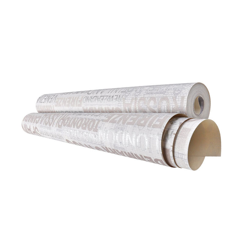 Vinyl Wall Covering Non-Pasted Vocabulary Wallpaper for Bedroom and Kitchen