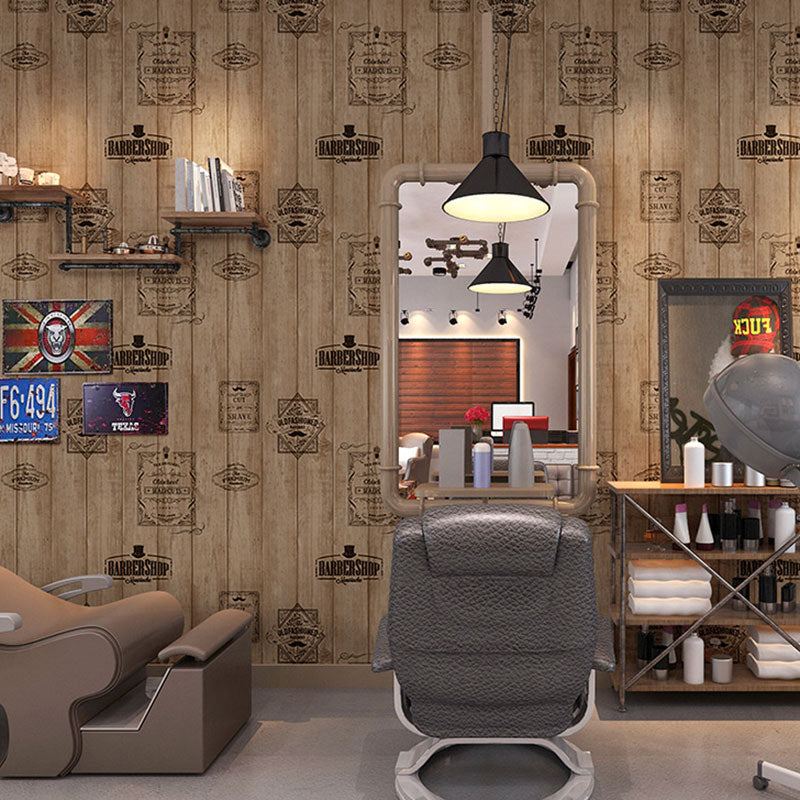 Pastelkleur behangrol gips decoratief hout en streep wanddecoratie, 33' x 20,5"