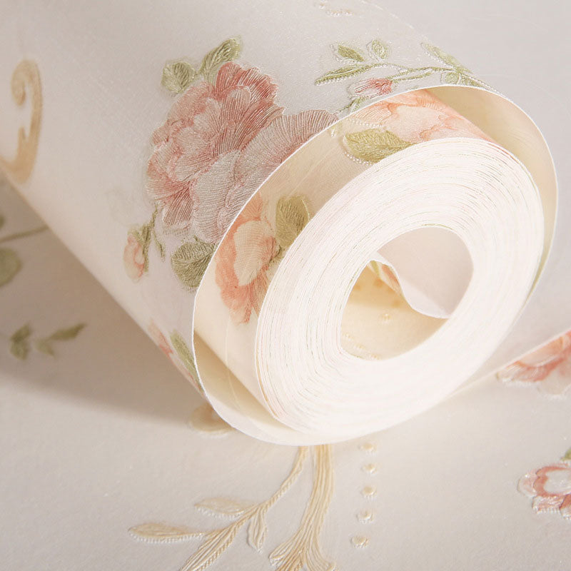 33' x 20.5" Wall Decor Korean Dense Flower Design Non-Pasted Wall Covering in Morandi Color