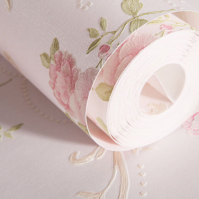 33' x 20.5" Wall Decor Korean Dense Flower Design Non-Pasted Wall Covering in Morandi Color