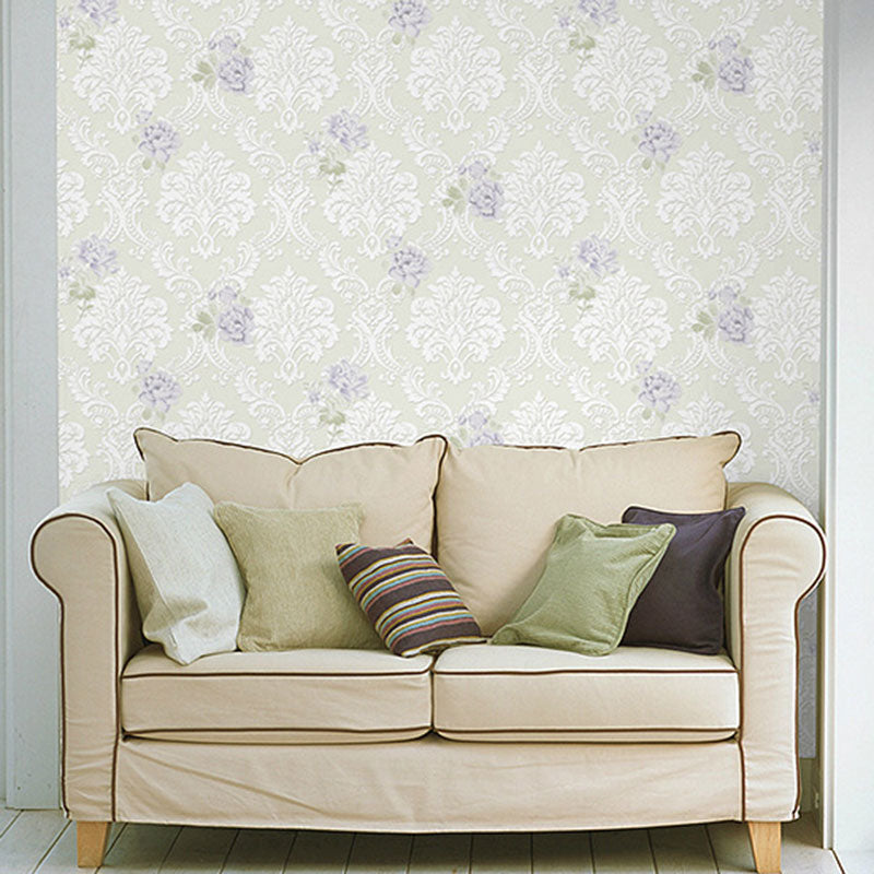 Living Room Wall Decor with Soft Color 3D Rose, 31 ft. x 20.5 in, Non-Pasted