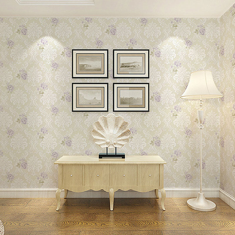 Living Room Wall Decor with Soft Color 3D Rose, 31 ft. x 20.5 in, Non-Pasted