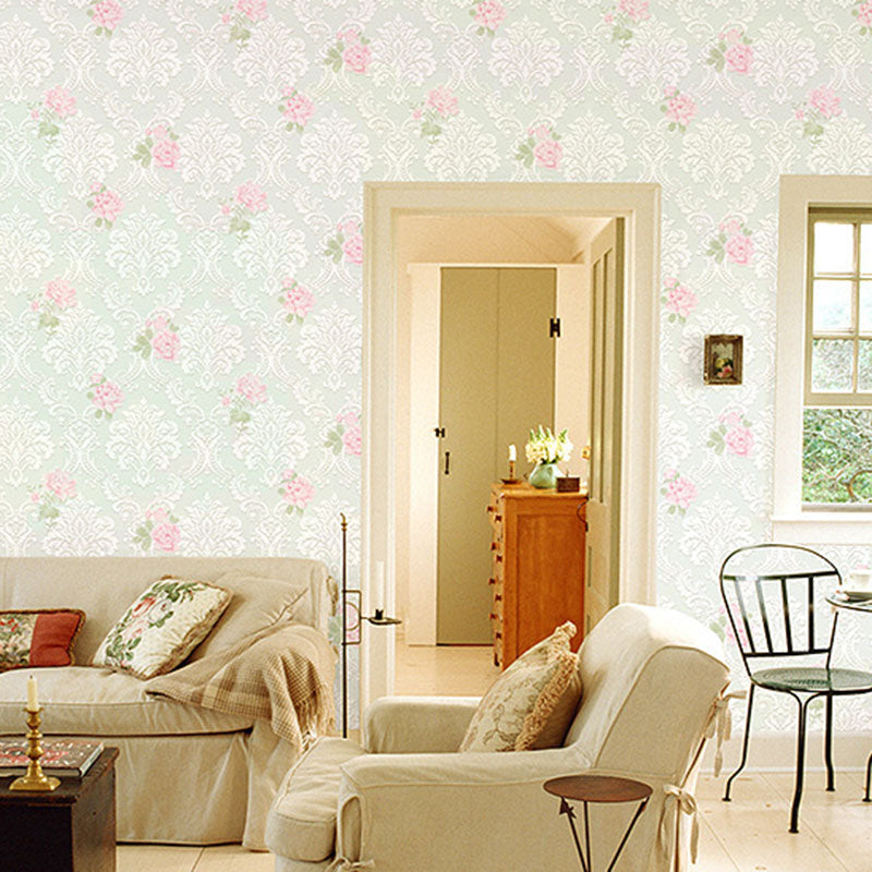 Living Room Wall Decor with Soft Color 3D Rose, 31 ft. x 20.5 in, Non-Pasted