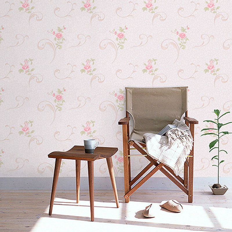 Fresh Tiny Flower Wallpaper Non-Woven Fabric Wall Covering for Coffee Shop, 33'L x 20.5"W